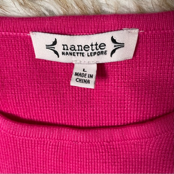 Nanette Lepore pleated sleeve pullover sweater - Picture 6 of 9